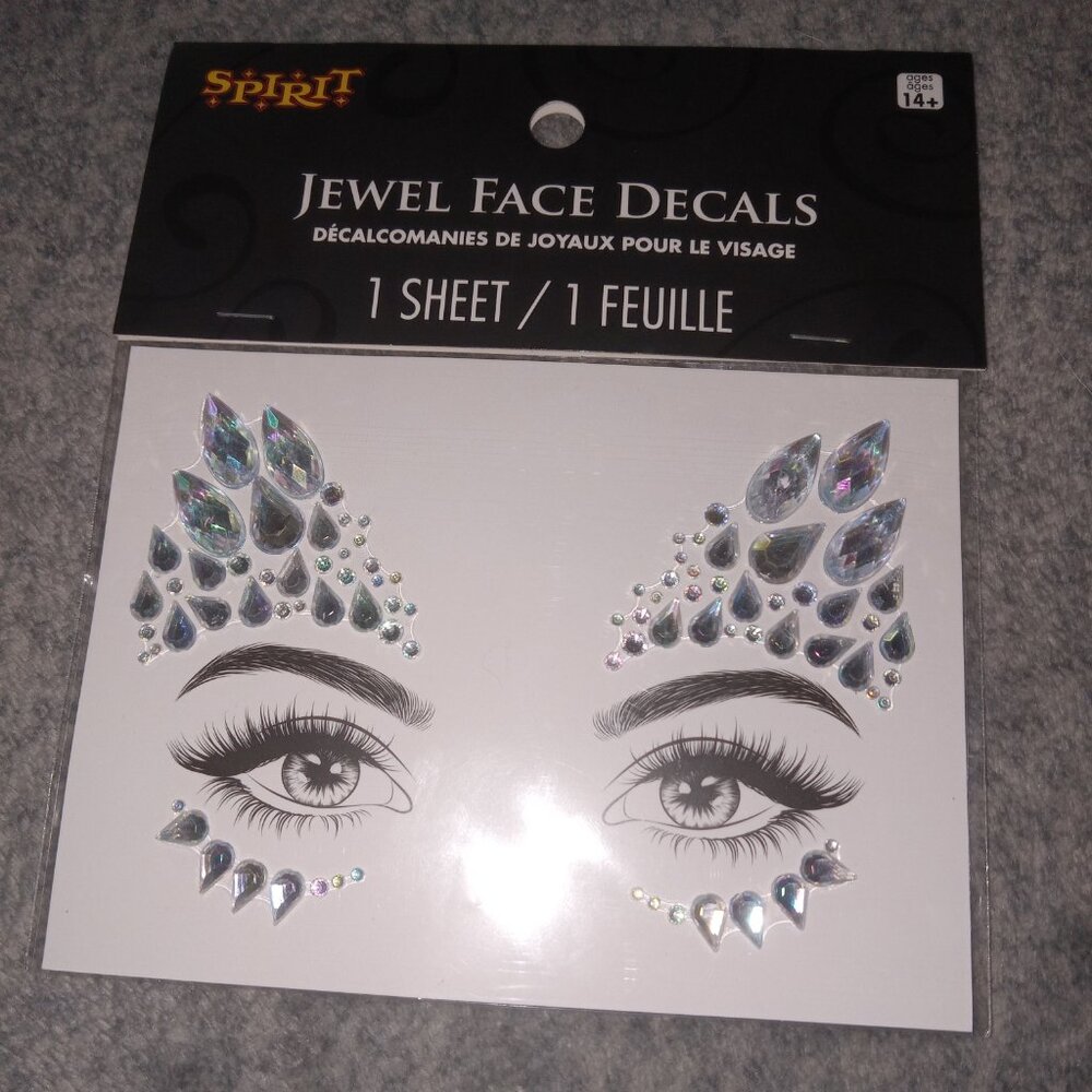 Jewel Face Decals Halloween